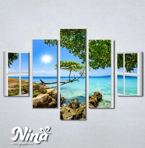 Slike na platnu Prozor ka moru Nina348_5