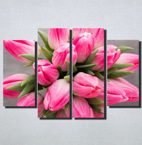 Slike na platnu Roze Tulipani Nina159_4