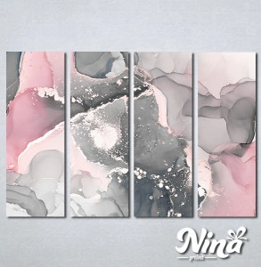 Slike na platnu Sivo roze apstrakcija Nina334_4 - Img 2