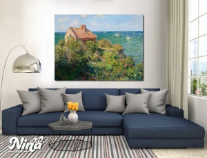 Claude Monet Fisherman's Cottage on the Cliffs at Varengeville 1882 RP053