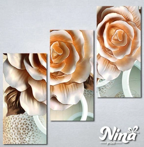 Slike na platnu 3d Bež ruža Nina315_3 - Img 2