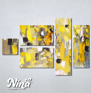 Slike na platnu Apstrakcija žuto Nina306_5 - Img 3