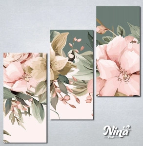 Slike na platnu Cvece pastelne boje Nina496_3 - Img 3