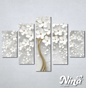 Slike na platnu Drvo sa belim cvetom Nina302_5