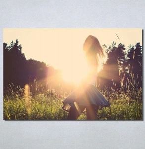 Slike na platnu Girl and sunset Nina30169_P