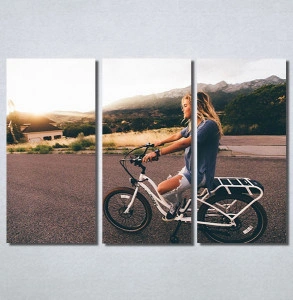 Slike na platnu Girl on bike Nina30186_3