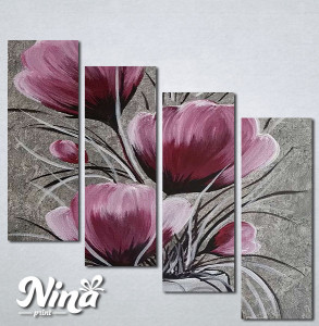 Slike na platnu Roze siva kombinacija Nina366_4