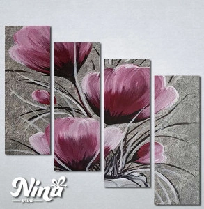 Slike na platnu Roze siva kombinacija Nina366_4