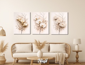 Bež elegancija DIGITAL ART slike na platnu ms268
