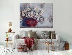 Claude Monet Vase Of Chrysanthemums 1878 RP054