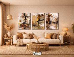 DIGITAL ART slike na platnu Linije i krugovi ms282