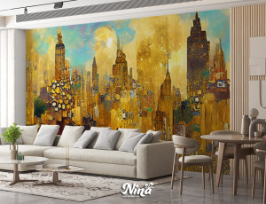 Foto tapet Umetnost na zidu Gustav Klimt Tapet389