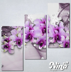 Slike na platnu 3d Ljubičasto cvće Nina316_3 - Img 2