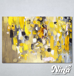 Slike na platnu Apstrakcija žuto Nina306_P