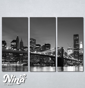 Slike na platnu Bruklinski most noću Nina281_3