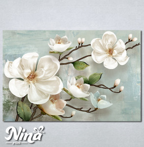 Slike na platnu Carobni beli cvet Nina378_P