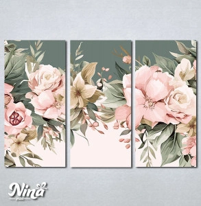 Slike na platnu Cvece pastelne boje Nina496_3