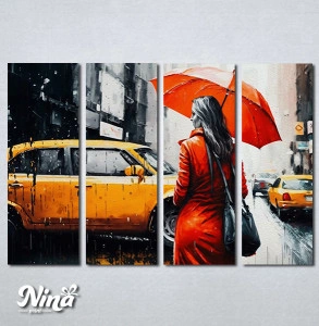 Slike na platnu Devojka i New York Nina509_4