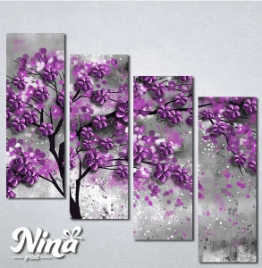 Slike na platnu Drvo ljubiičasto lišće Nina297_4 - Img 3