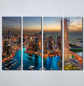 Slike na platnu Dubai nocu Nina051_4