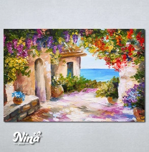 Slike na platnu Kucica pored mora Nina464_P
