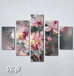 Slike na platnu Pastelno roze cvetovi Nina519_5