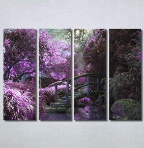 Slike na platnu Vrt i ljubičasto drvo Nina30220_4