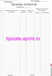 Registru inventar A4 autocopiativ