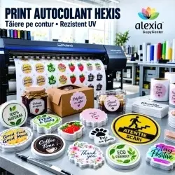 Print color pe autocolant/stikere personalizate
