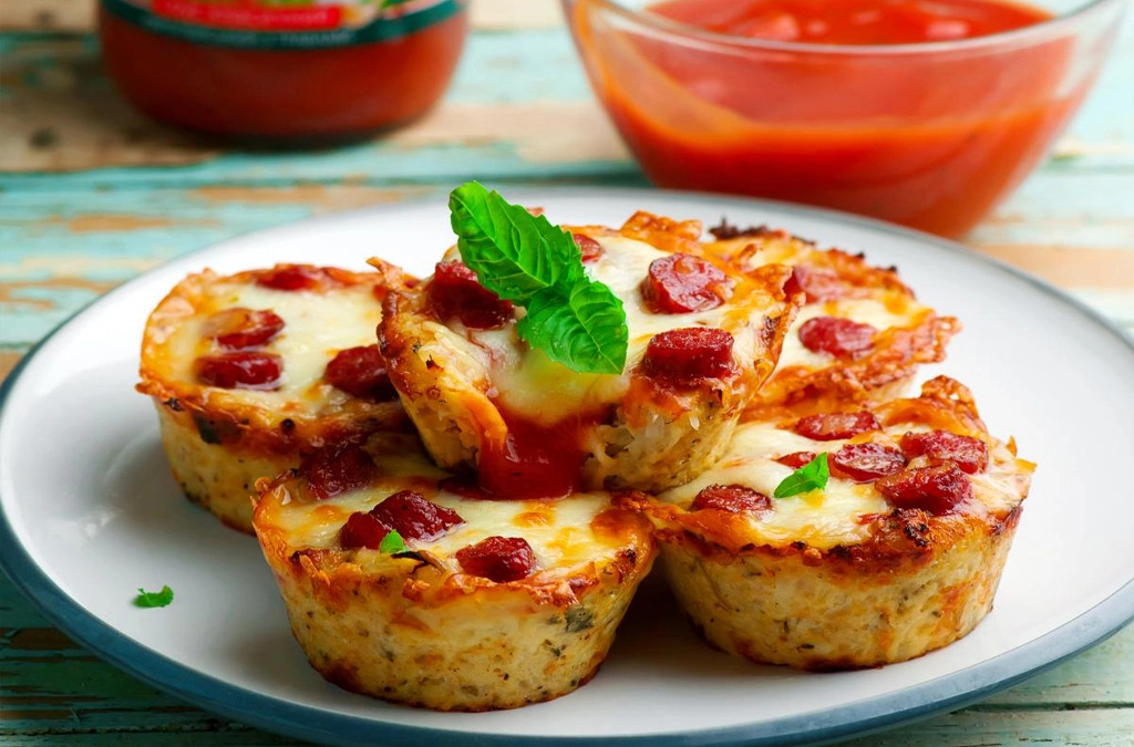 Mini pizza de conopidă