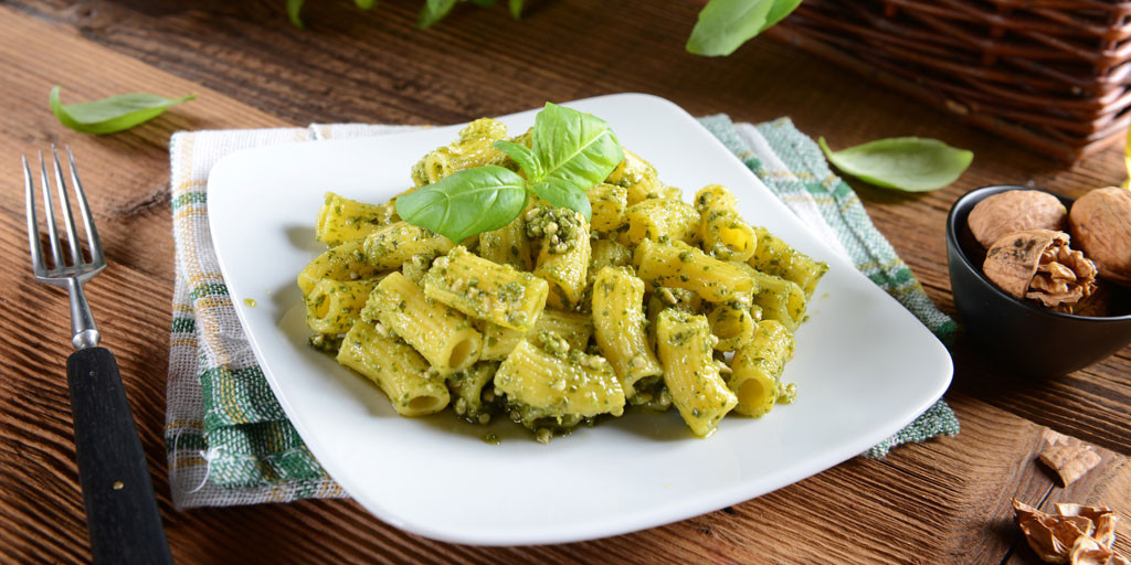 Paste cu mascarpone si pesto