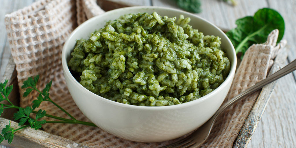 Risotto cu spanac si parmezan