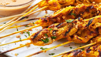 Satay de pui în stil tailandez