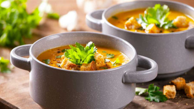 Supa crema de linte cu cartofi