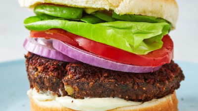 Burger cu fasole neagra
