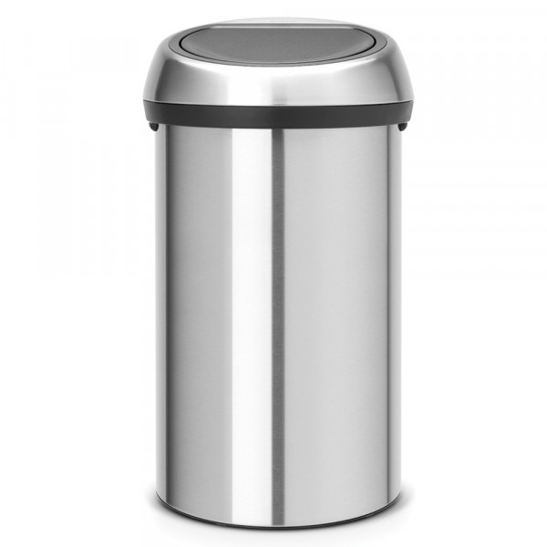 Coș de gunoi Brabantia Touch Bin 60L, oțel mat rezistent la amprentă 647255