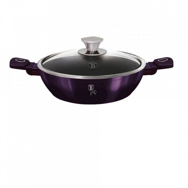 Cratita joasa cu capac Purple Eclipse Collection BerlingerHaus BH 6632