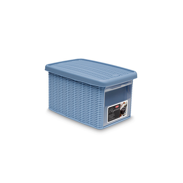 Cutie universala cu deschidere Stefanplast Elegance S albastru 646611