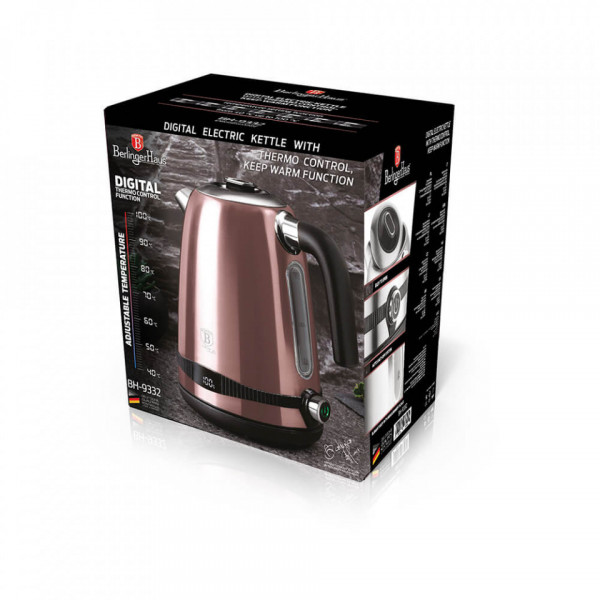 Fierbator electric cu afisaj digital I-Rose Collection BerlingerHaus BH 9332