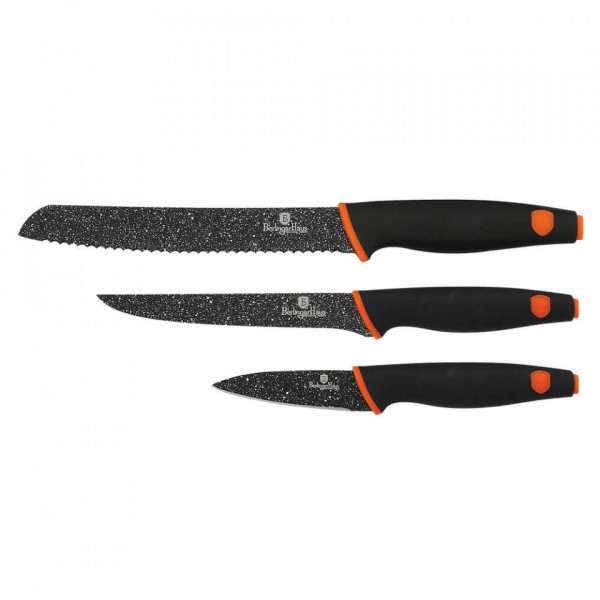 Set 3 cutite otel inoxidabil Granit Diamond Line Berlinger Haus BH 2301
