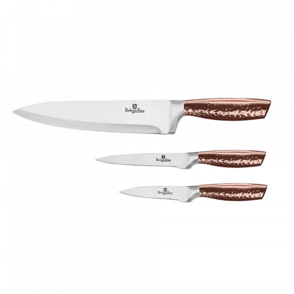 Set cutite (3 piese) Rose Gold Metallic Line BerlingerHaus BH 2493
