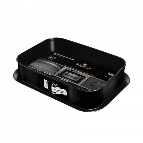 Tava pentru cuptor dreptunghiulara cu pereti detasabili Black Silver Collection BerlingerHaus BH 6622