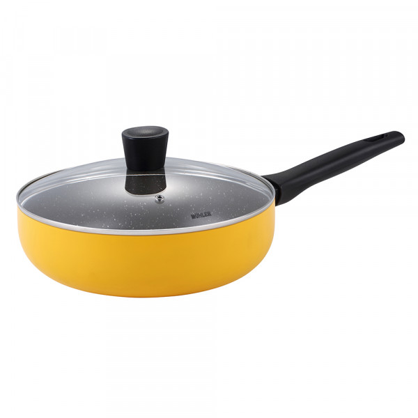 Tigaie adâncă cu capac Muhler Ida MR-2608D 26x7.5cm, 3.5L 1002746