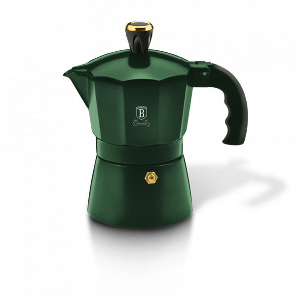 Espressor cafea pentru aragaz (Cafetiera) 6 cesti Emerald Line Collection Berlinger Haus BH 6386