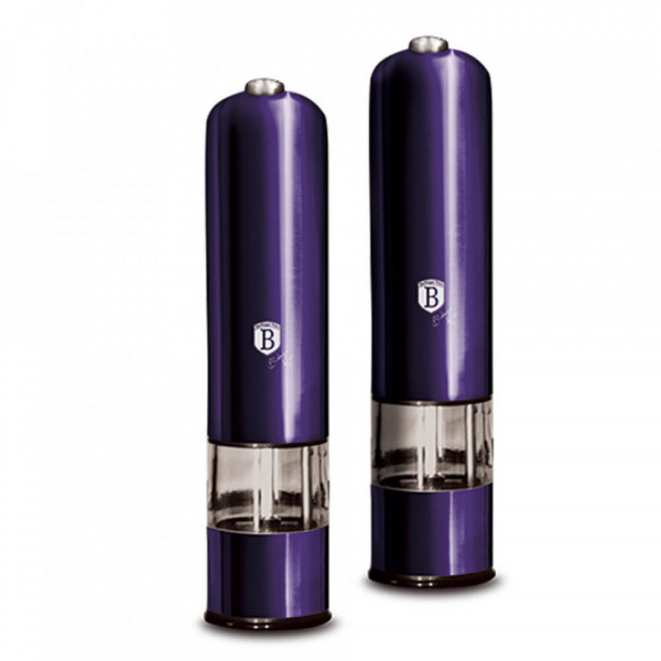 Set 2 Rasnite electrice pentru sare si piper Purple Eclipse Collection BerlingerHaus BH 9289