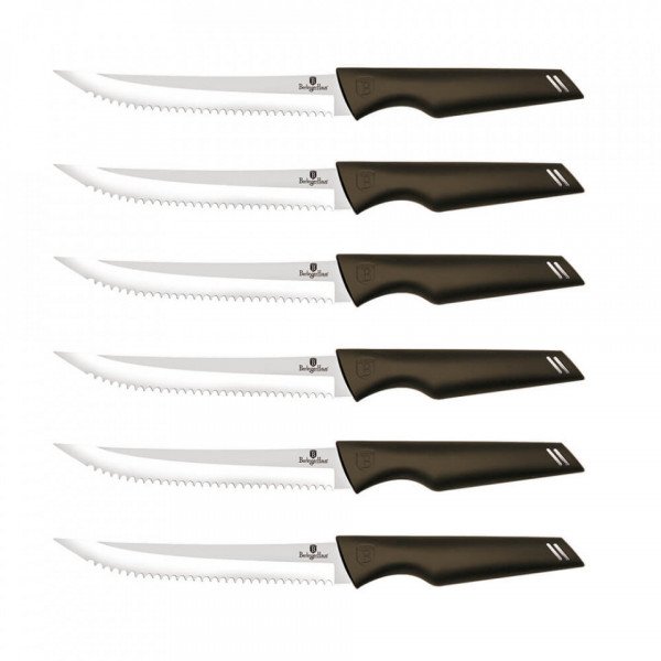 Set cutite pentru friptura (6 piese) Metallic Line Shiny Black Edition BerlingerHaus BH 2784