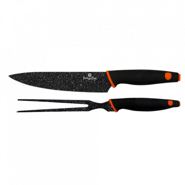 Set cutit si furculita gratar (2 piese) Granit Diamond Line Berlinger Haus BH-2304