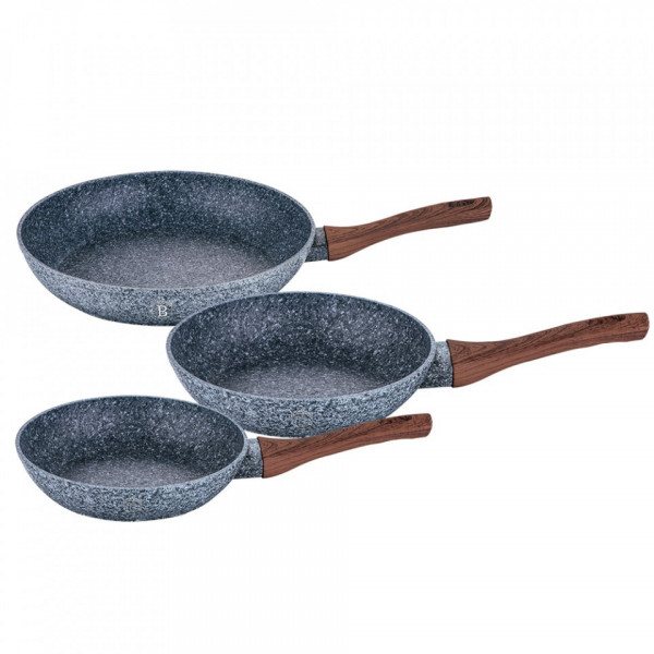 Set tigai marmorate (3 piese) din aluminiu forjat Forest Line Berlinger Haus BH 1214
