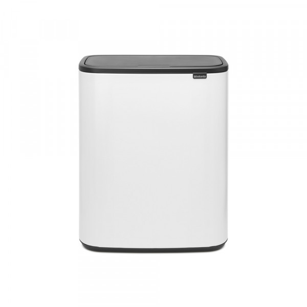 Coș de gunoi Brabantia Bo Touch 2x30L, Alb 1001267
