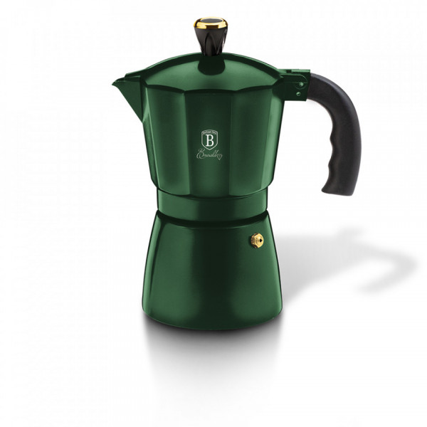 Espressor cafea pentru aragaz (Cafetiera) 3 cesti Emerald Line Berlinger Haus BH 6385